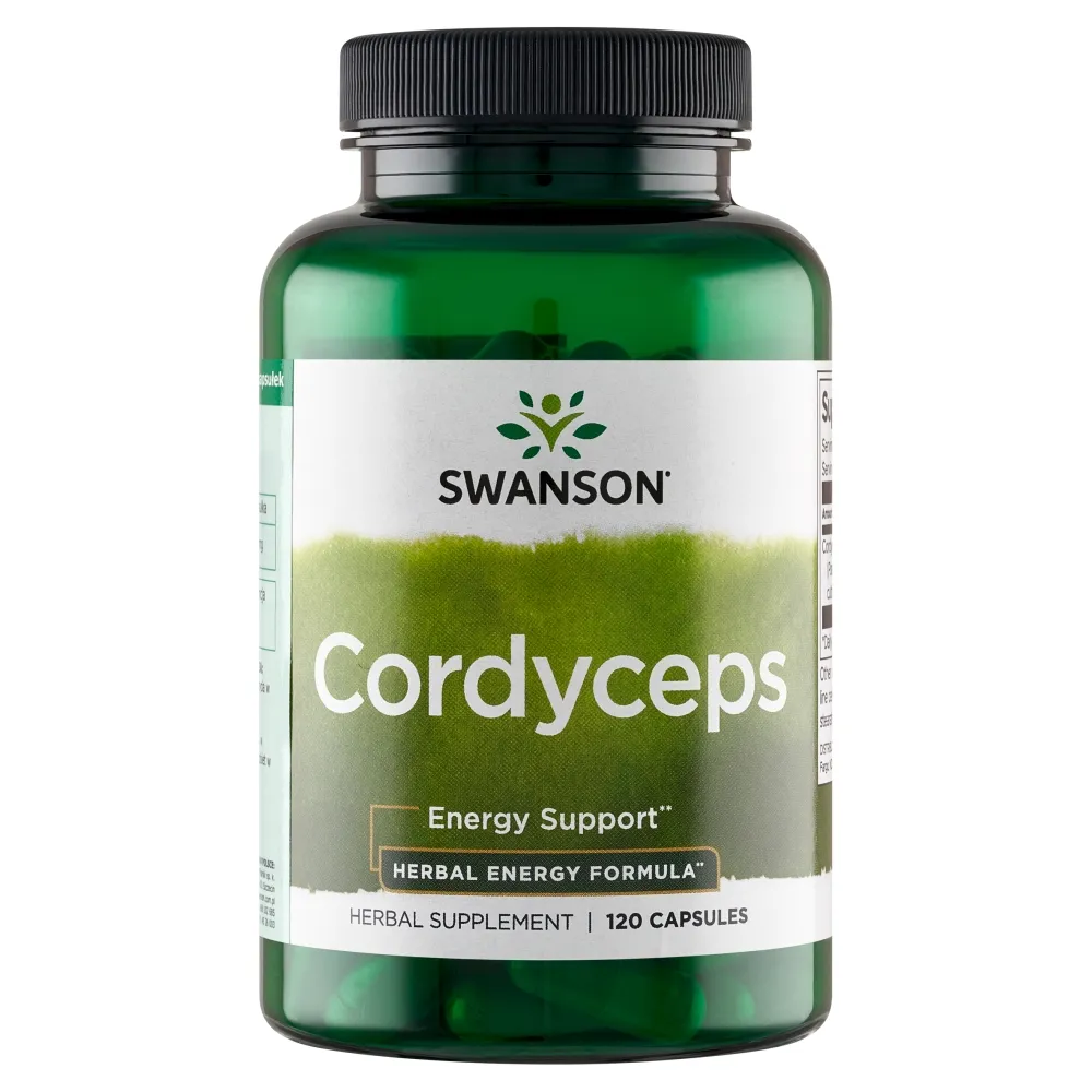 Swanson Cordyceps Kapseln 600 mg 120 Stück Nahrungsergänzungsmittel mit Cordyceps Pilzextrakt