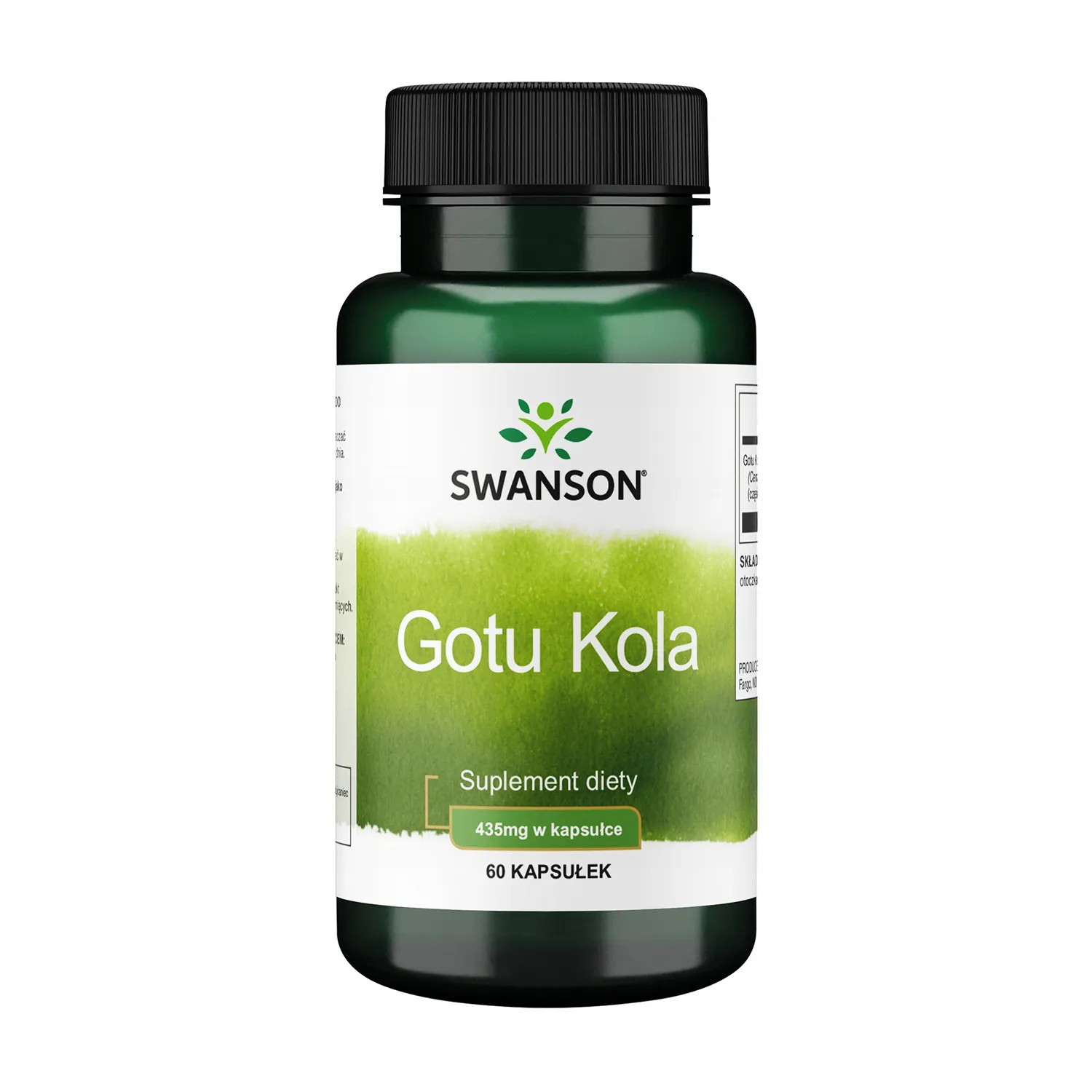 Swanson Gotu Kola Kapseln 435 mg 60 Stück Nahrungsergänzung mit Centella asiatica