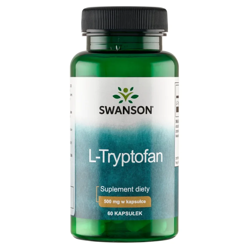 Swanson L-Tryptophan 500 mg 60 Kapseln zur Unterstützung von Schlaf und Entspannung