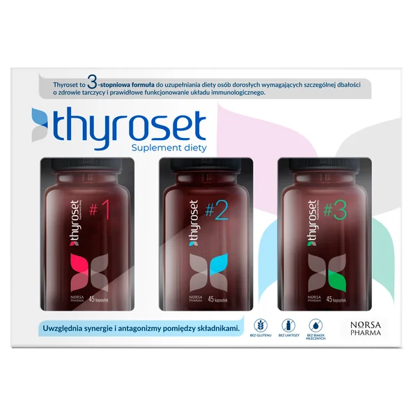 Thyroset Kapseln Set für Schilddrüse und Immunsystem mit Omega 3, Vitaminen und Mineralstoffen