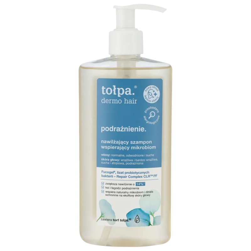 Tołpa Dermo Hair feuchtigkeitsspendendes Shampoo für empfindliche Kopfhaut 250 ml