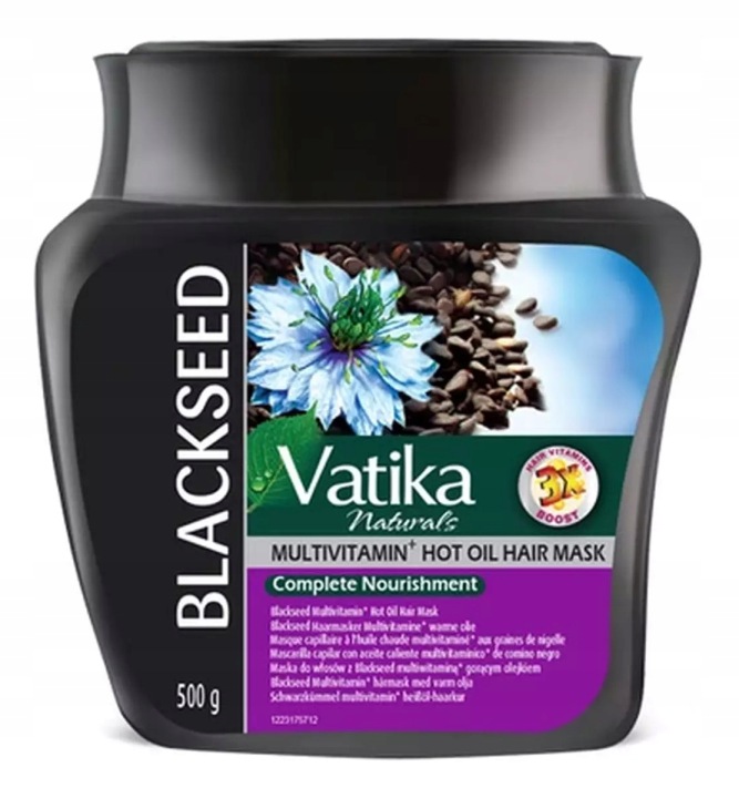Vatika Dabur Haarmaske mit Schwarzkümmel 500 g für trockenes Haar