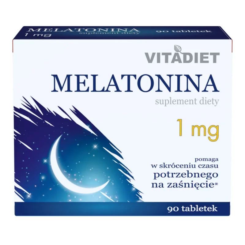 Vitadiet Melatonin 1 mg 90 Tabletten für besseren Schlaf und schnelleres Einschlafen