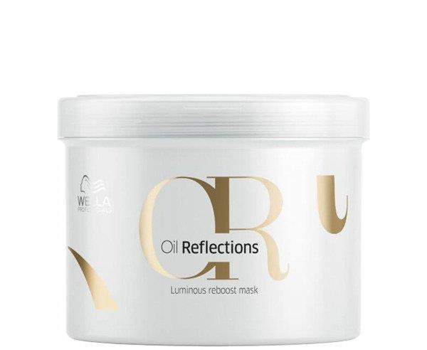 Wella Oil Reflections Haarmaske für trockenes und glanzloses Haar mit Kamelienöl und Macadamiaöl 500 ml