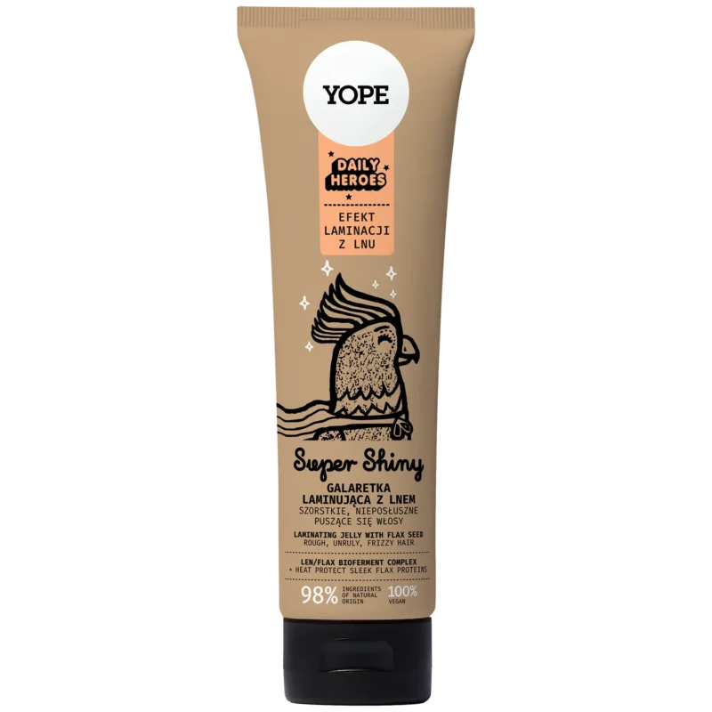 Yope Super Shiny Haar Gel Laminierung mit Leinsamen für Glanz und Anti Frizz 140 ml