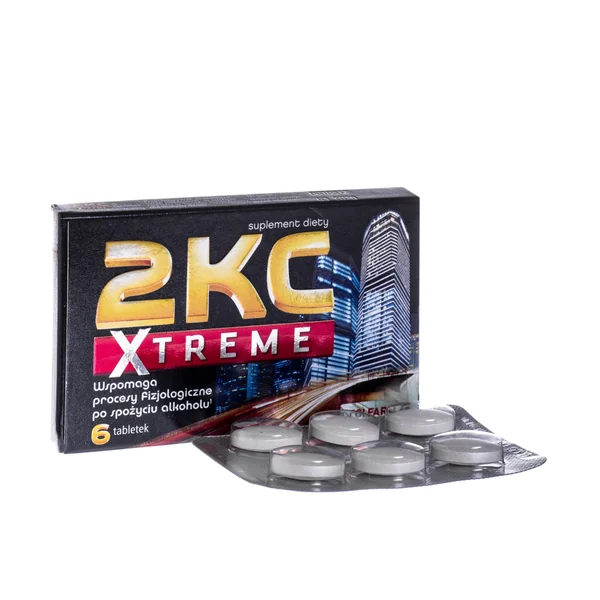 2KC Xtreme 6 Tabletten gegen Kater mit Ginseng, Vitamin C und Opuntienextrakt