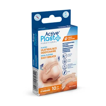 Active Plast Schnarchpflaster zur besseren Atmung und gegen Schnarchen – 10 transparente Nasenpflaster