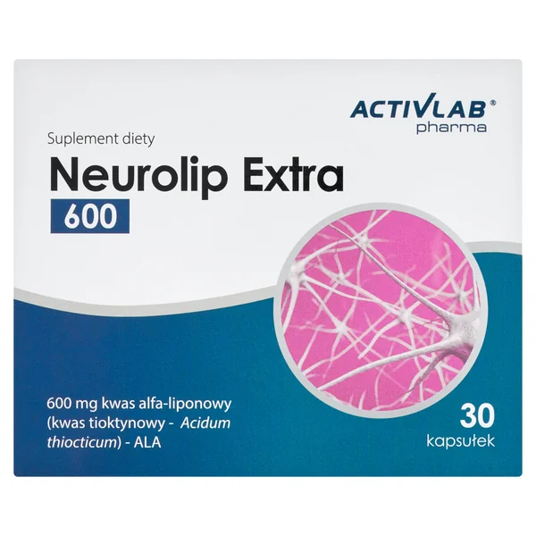 Activlab Pharma NeuroLip Extra 600 mit 30 Kapseln und Alpha-Liponsäure zur antioxidativen Unterstützung