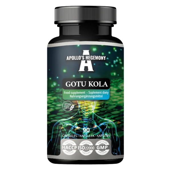 Apollo's Hegemony Gotu Kola Kapseln mit Centella Asiatica zur Unterstützung von Konzentration und Fokus