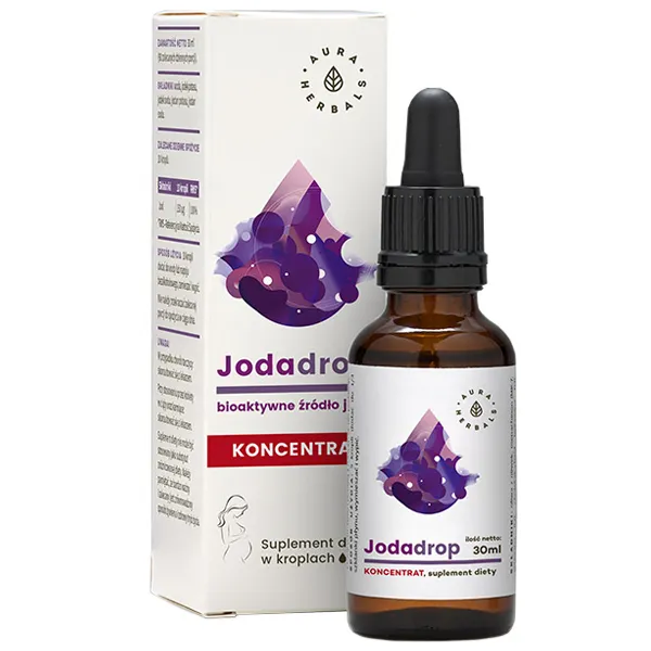 Aura Herbals Jodadrop 30 ml mit 150 µg Jod pro Tagesportion zur Unterstützung der Schilddrüsenfunktion