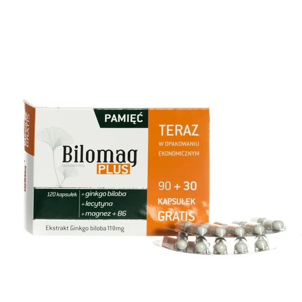 Bilomag Plus Kapseln mit Ginkgo Biloba zur Unterstützung von Gedächtnis und Konzentration