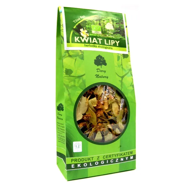 Dary Natury Bio-Lindenblütentee 30 g aus 100 % Lindenblüten aus kontrolliert biologischem Anbau für einen aromatischen Kräutertee.