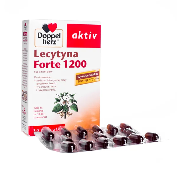 Doppelherz Aktiv Lecithin Forte 1200 Kapseln zur Unterstützung von Gedächtnis und Konzentration