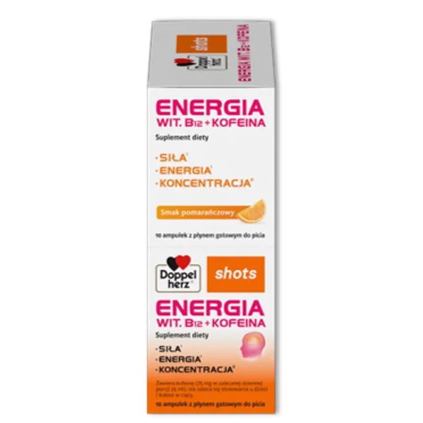 Doppelherz® Shots Energie Vitamin B12 + Koffein Ampullen für Energie und Konzentration