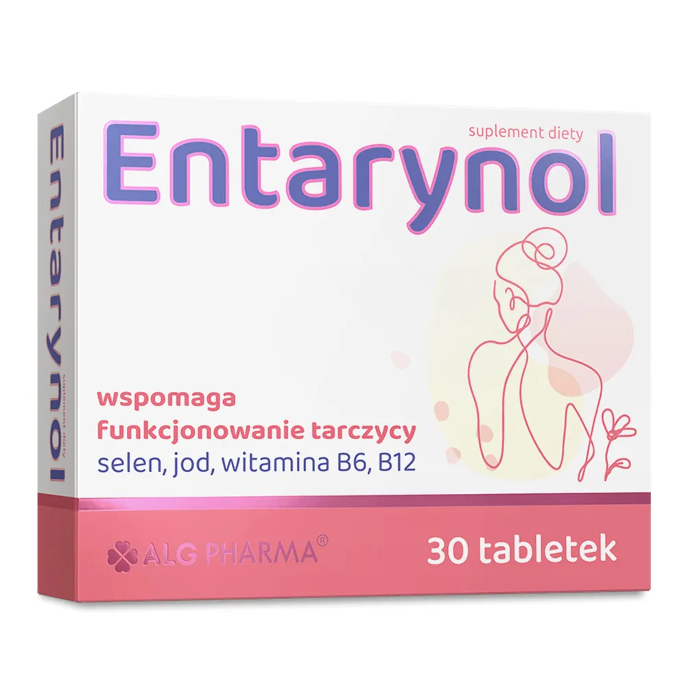 Entarynol 30 Tabletten mit Jod, Selen und B-Vitaminen zur Unterstützung der normalen Schilddrüsenfunktion