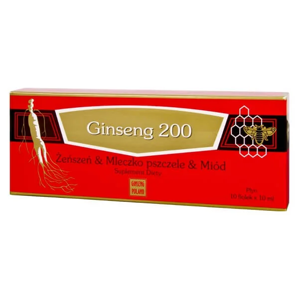 Ginseng 200 Trinkampullen mit Ginseng, Gelée Royale und Honig zur Unterstützung von Energie und Immunität