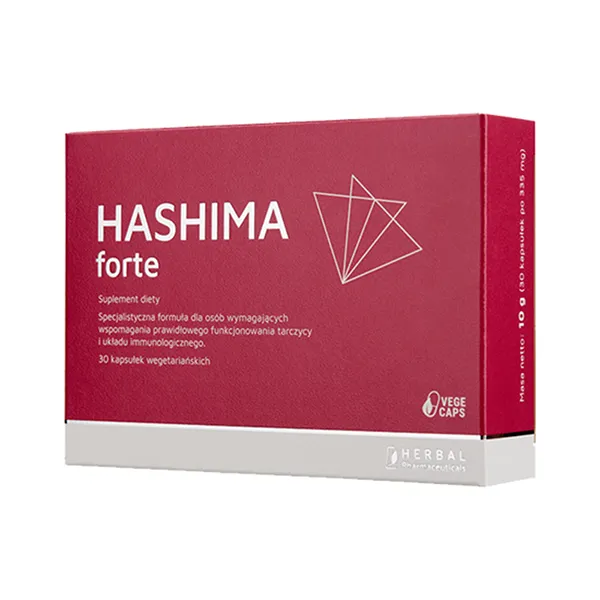 Hashima Forte 30 vegetarische Kapseln mit Selen, Zink und Vitamin D zur Unterstützung der Schilddrüse