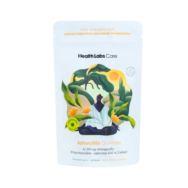 Health Labs Care AshwaMe Gummies mit KSM-66 Ashwagandha zur Unterstützung von Stressresistenz und Konzentration