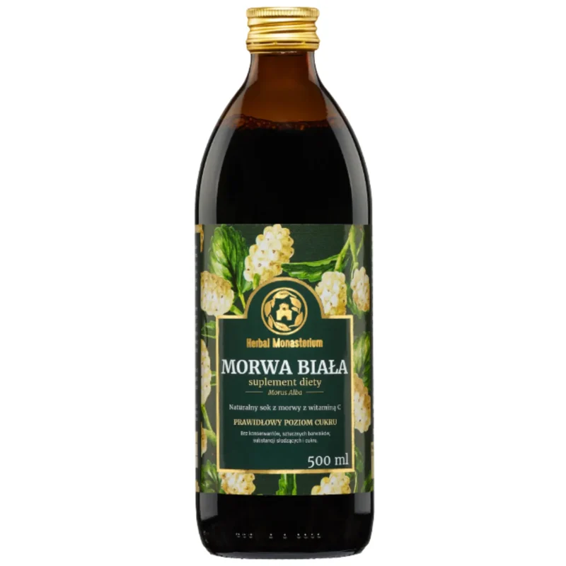 Herbal Monasterium Weiße Maulbeere 100 % natürlicher Saft mit Vitamin C zur Unterstützung des Stoffwechsels