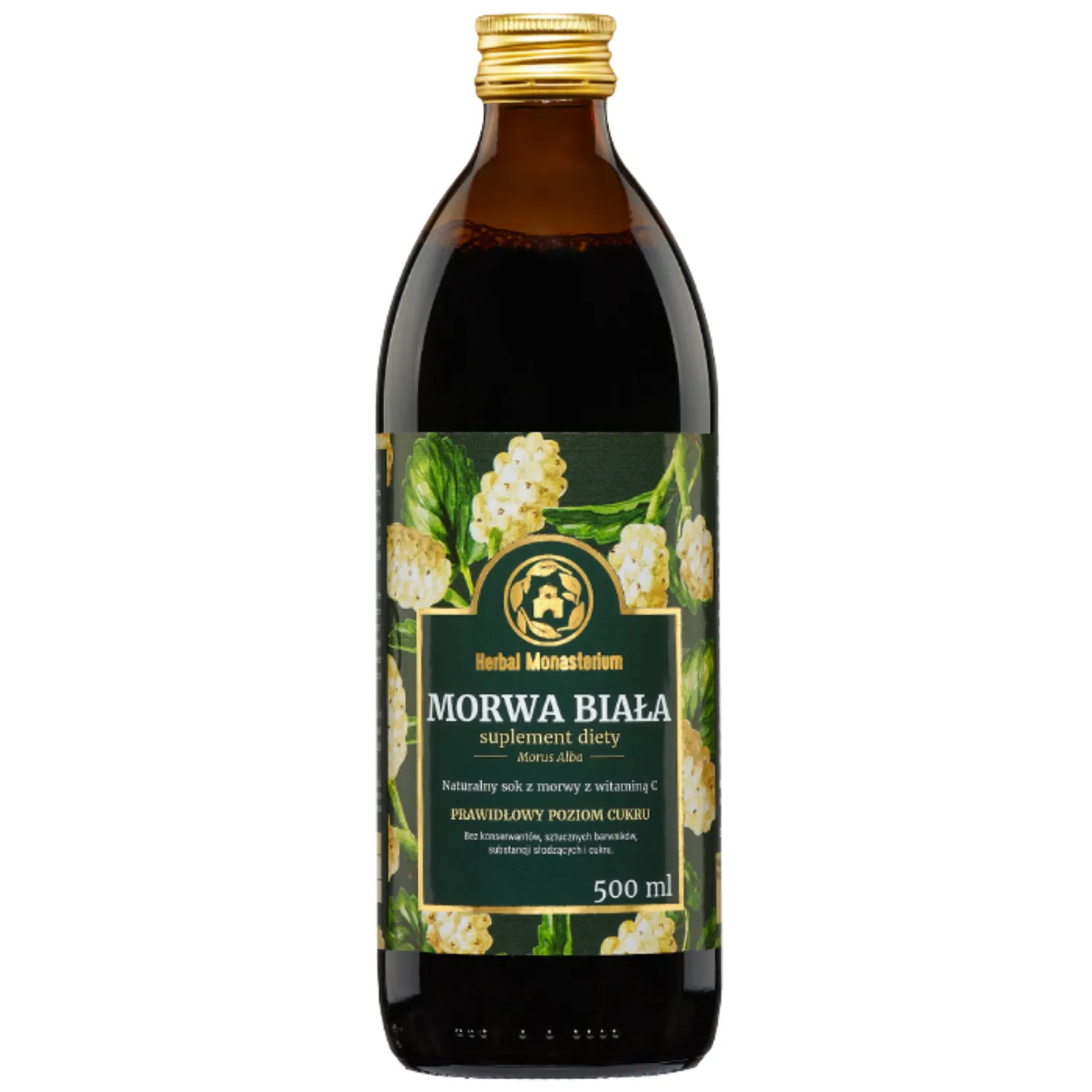 Herbal Monasterium Weiße Maulbeere 100 % natürlicher Saft mit Vitamin C zur Unterstützung des Stoffwechsels