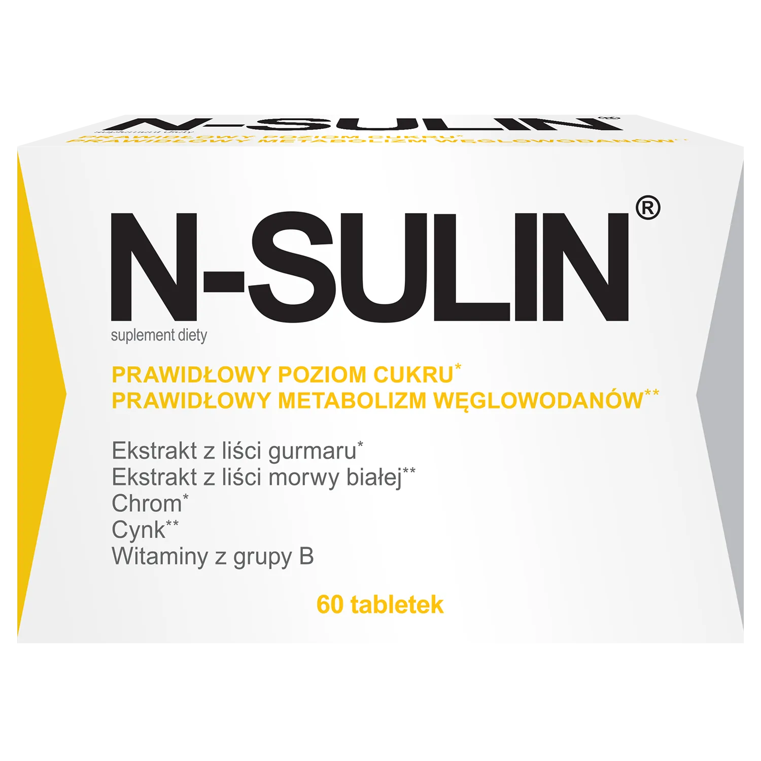 N-Sulin Tabletten mit Gymnema, weißer Maulbeere und Chrom zur Unterstützung des Blutzuckerspiegels