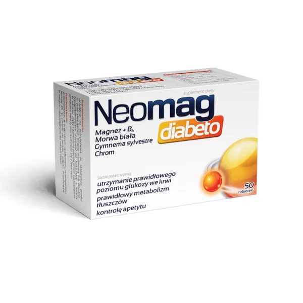 Neomag diabeto 50 Tabletten mit Magnesium, Chrom und Gymnema sylvestre zur Unterstützung des Blutzuckerspiegels