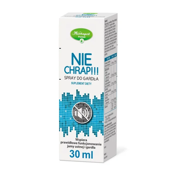 Nie Chrap!!! Halsspray gegen Schnarchen 30 ml mit natürlichen Inhaltsstoffen für ruhigen Schlaf