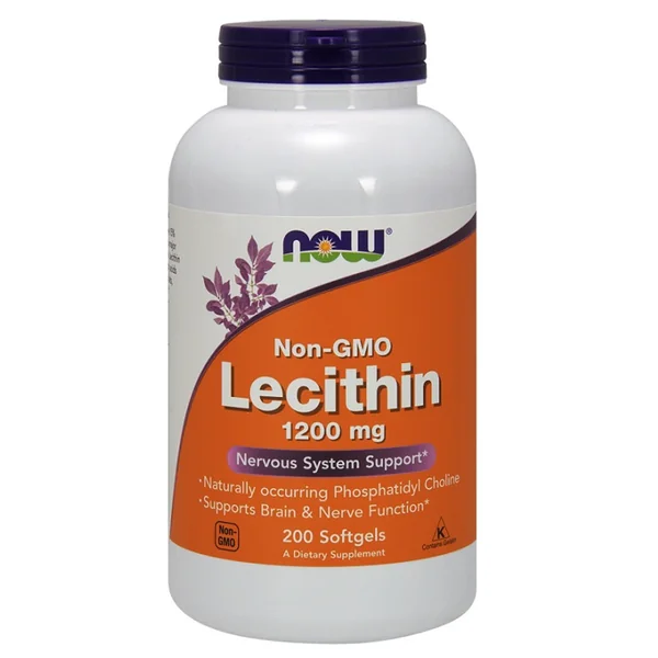Now Foods Lecithin Kapseln mit natürlichem Sojalecithin zur Unterstützung von Gedächtnis und Konzentration