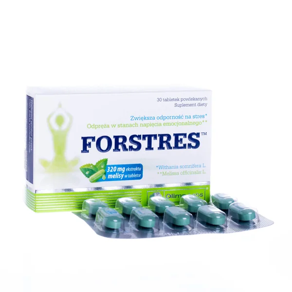 Olimp Forstres Filmtabletten mit Ashwagandha KSM-66, Melisse und Magnesium zur Unterstützung bei Stress und Anspannung