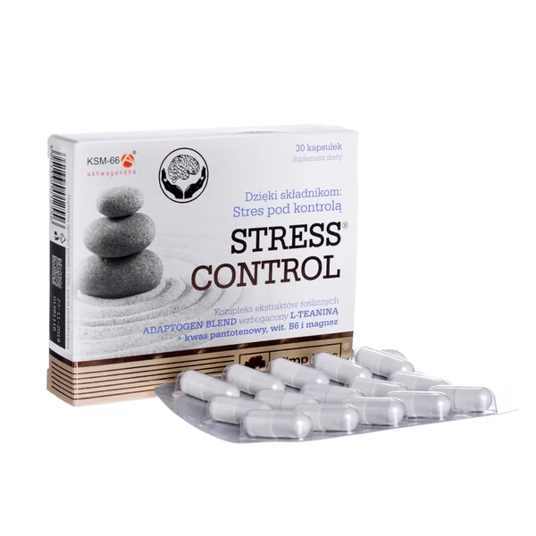 Olimp Stress Control Kapseln mit Adaptogenen, L-Theanin und Magnesium zur Unterstützung bei Stress und Müdigkeit