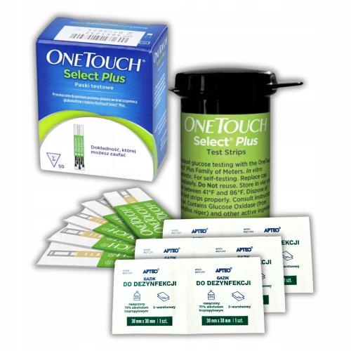 OneTouch Select Plus Blutzucker-Teststreifen 50 Stück für präzise Glukosemessung