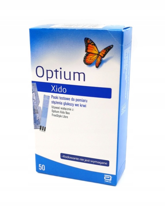 Optium Xido Blutzucker-Teststreifen 50 Stück für FreeStyle Libre und Optium Xido Neo