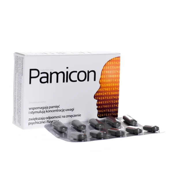 Pamicon Tabletten mit Brahmi, Ginseng und Mate zur Unterstützung von Gedächtnis und Konzentration