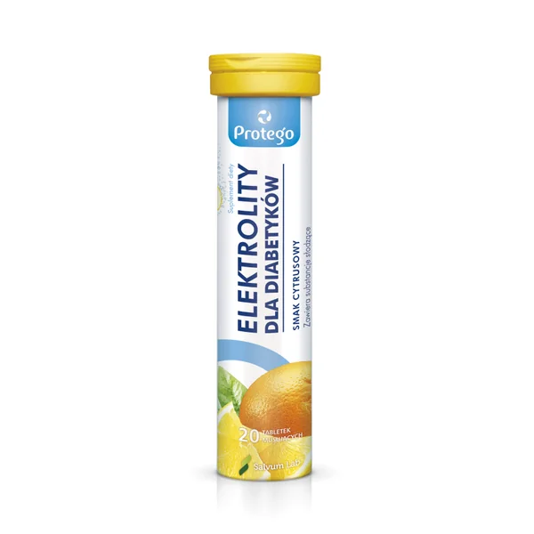 Protego Elektrolyte für Diabetiker Zitronengeschmack 20 Brausetabletten ohne Zucker