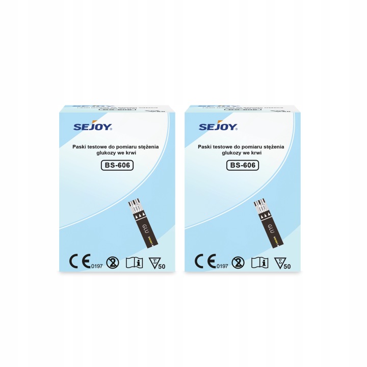 SEJOY Blutzucker-Teststreifen 2 x 50 Stück für die präzise Glukosemessung