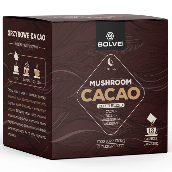 Solve Labs Mushroom Cacao Elixir mit Reishi für Entspannung und Regeneration