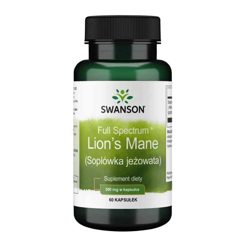 Swanson Lion’s Mane Mushroom Kapseln mit Hericium erinaceus zur Unterstützung von Konzentration und Fokus