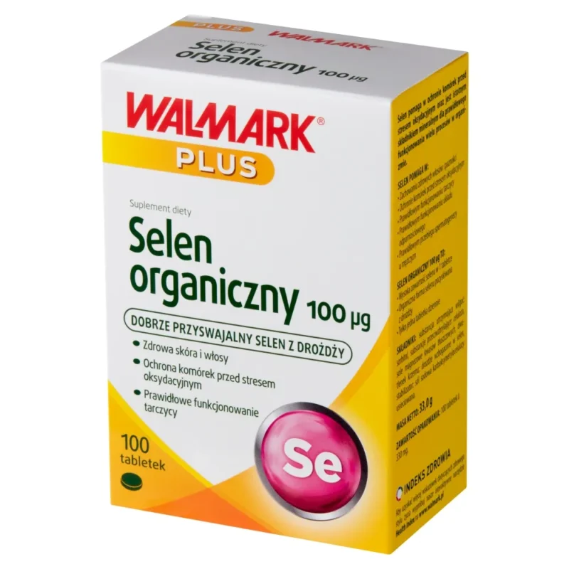 Walmark Organisches Selen 100 µg 100 Tabletten zur Unterstützung von Schilddrüse und Immunsystem