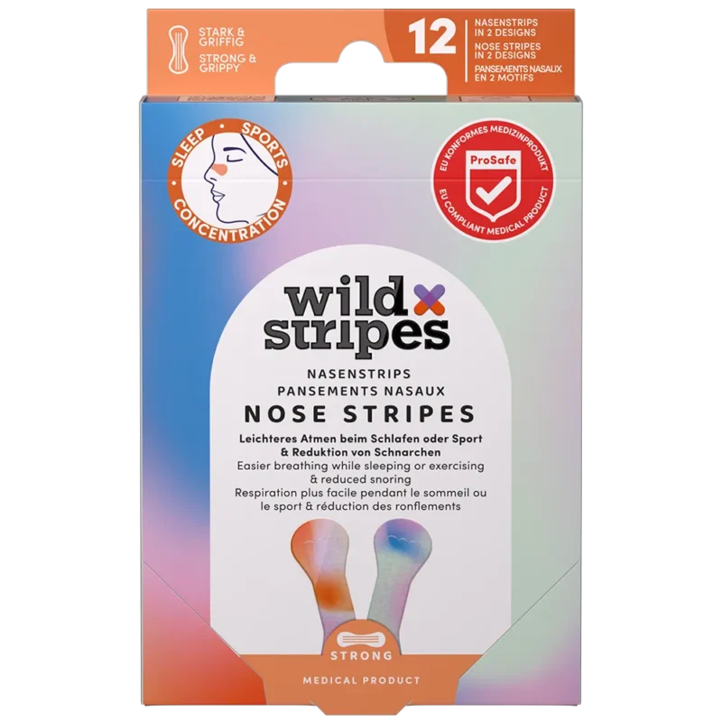 Wild Stripes Nose Patches Sunrise Nasenpflaster gegen Schnarchen und für bessere Atmung