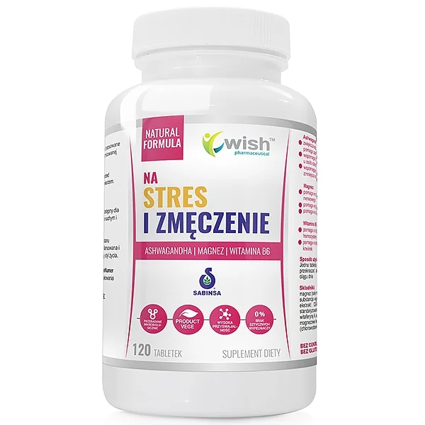 Wish Gegen Stress und Müdigkeit Tabletten mit Ashwagandha, Magnesium und Vitamin B6 zur Unterstützung von Energie und Nerven