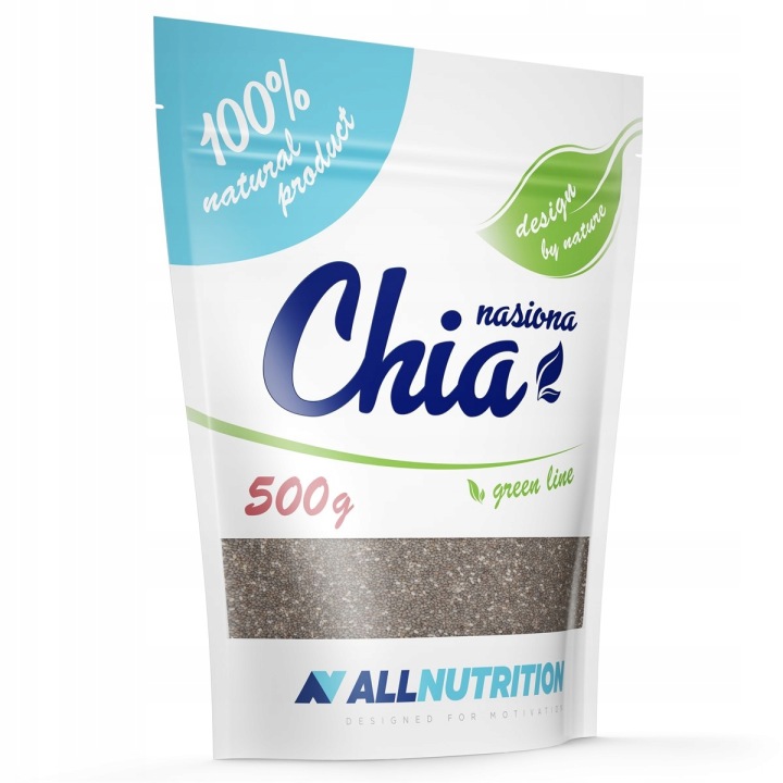 ALLNUTRITION Chiasamen 500 g – hochwertige Chia Samen reich an Ballaststoffen, Omega-3-Fettsäuren und Proteinen