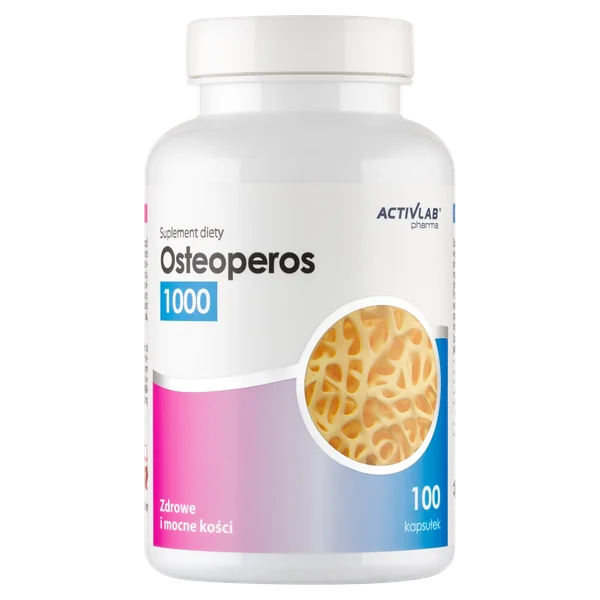 Activlab Pharma Osteoperos 1000 – 100 Calcium-Kapseln zur Unterstützung gesunder Knochen und Zähne