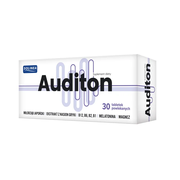 Auditon 30 Filmtabletten mit Ginkgo biloba, Magnesium, Melatonin und B-Vitaminen für das Hörvermögen