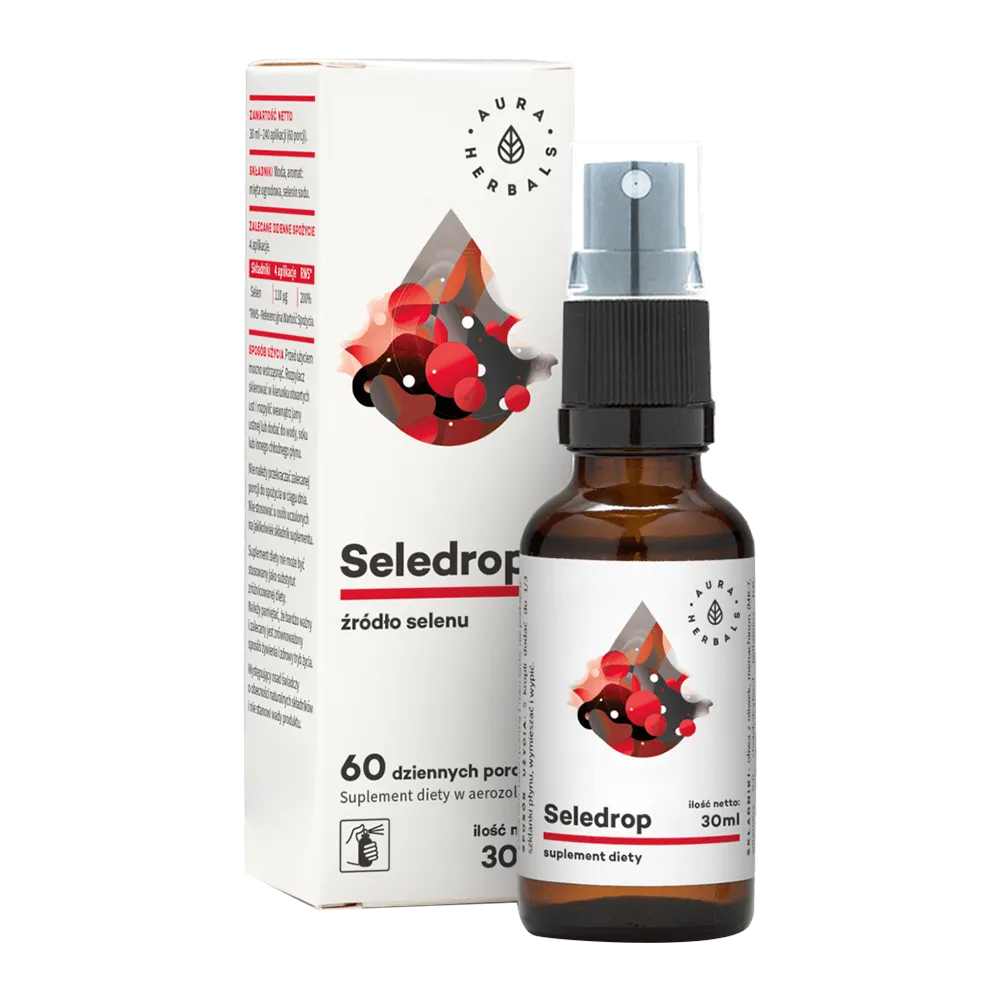 Aura Herbals Selendrop 110 µg Mundspray mit Selen für die tägliche Nahrungsergänzung
