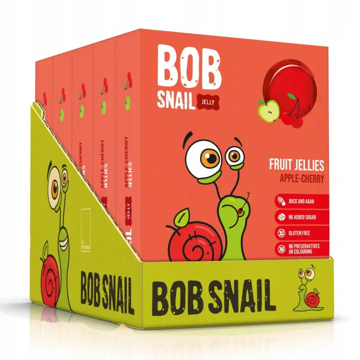 Bob Snail Fruchtgelee Apfel Kirsche 450 g vegan ohne Zuckerzusatz und glutenfrei
