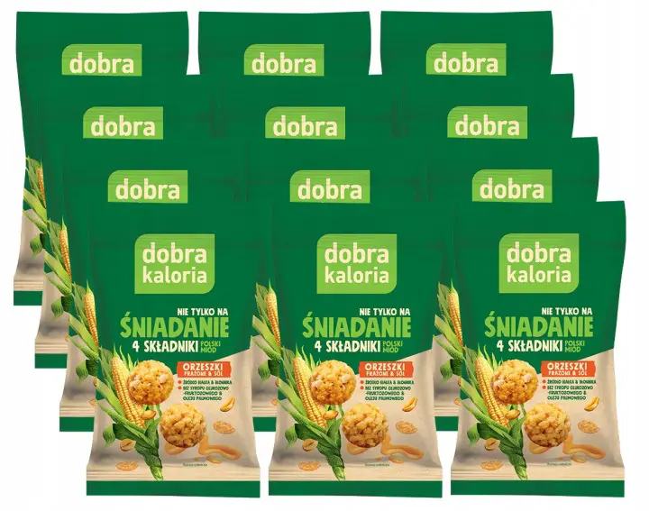 DOBRA KALORIA Frühstückskugeln mit Honig und gerösteten Erdnüssen – knuspriger Snack aus 4 Zutaten