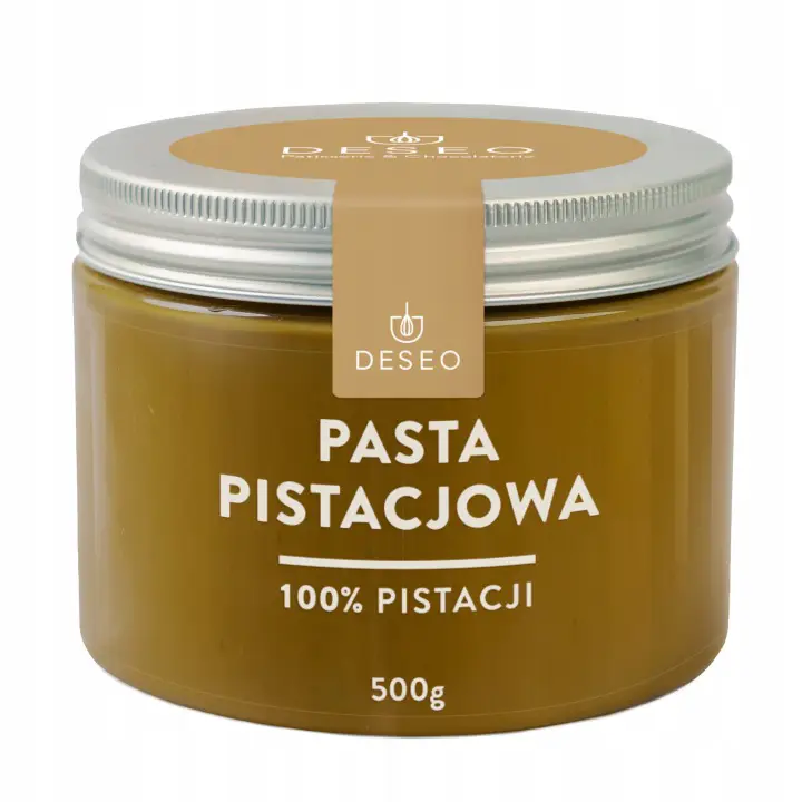 DESEO 100 % Pistazienpaste 500 g aus gerösteten Pistazien für Desserts, Cremes und Eis