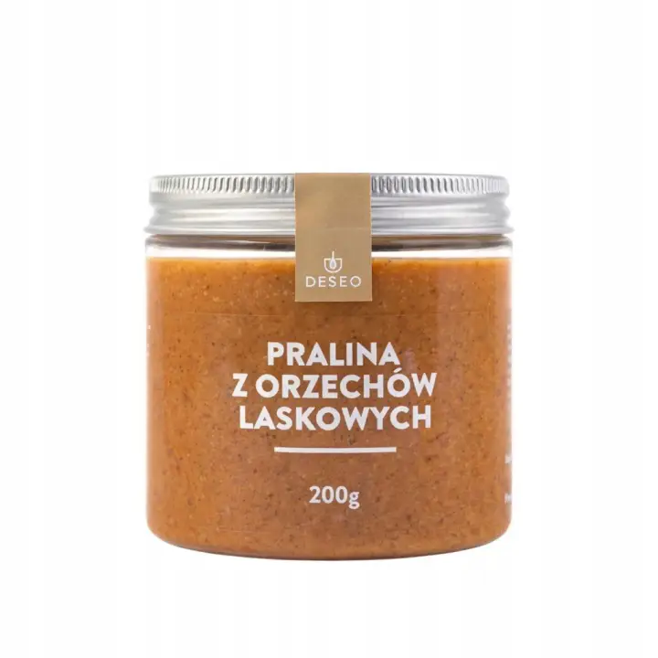 DESEO Haselnusspraline 300 g mit 72 % Haselnüssen – cremige Pralinencreme für Desserts und Frühstück