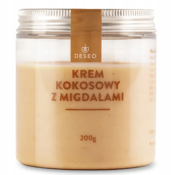 DESEO, Kokoscreme, Kokos-Mandel-Creme, veganer Brotaufstrich, Crunchy Creme