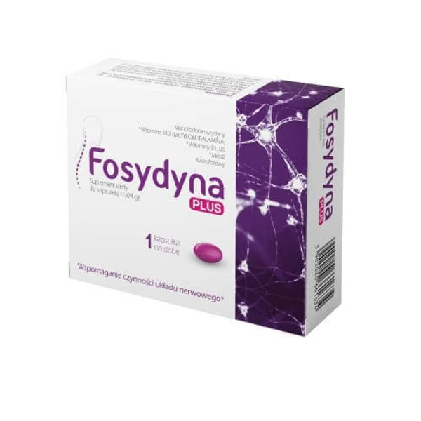 Fosydyna Plus 30 Kapseln mit Uridinmonophosphat, Vitamin B1, B6, B12, Folsäure und Kupfer
